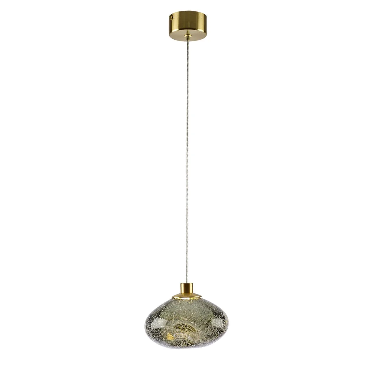 Odeon Light 7045/4L L-VISION ODL25 249 Подвесной светильник зеленый/бронз/металл/стекло IP20 LED 4W 3000K 220V MELA — главное фото товара