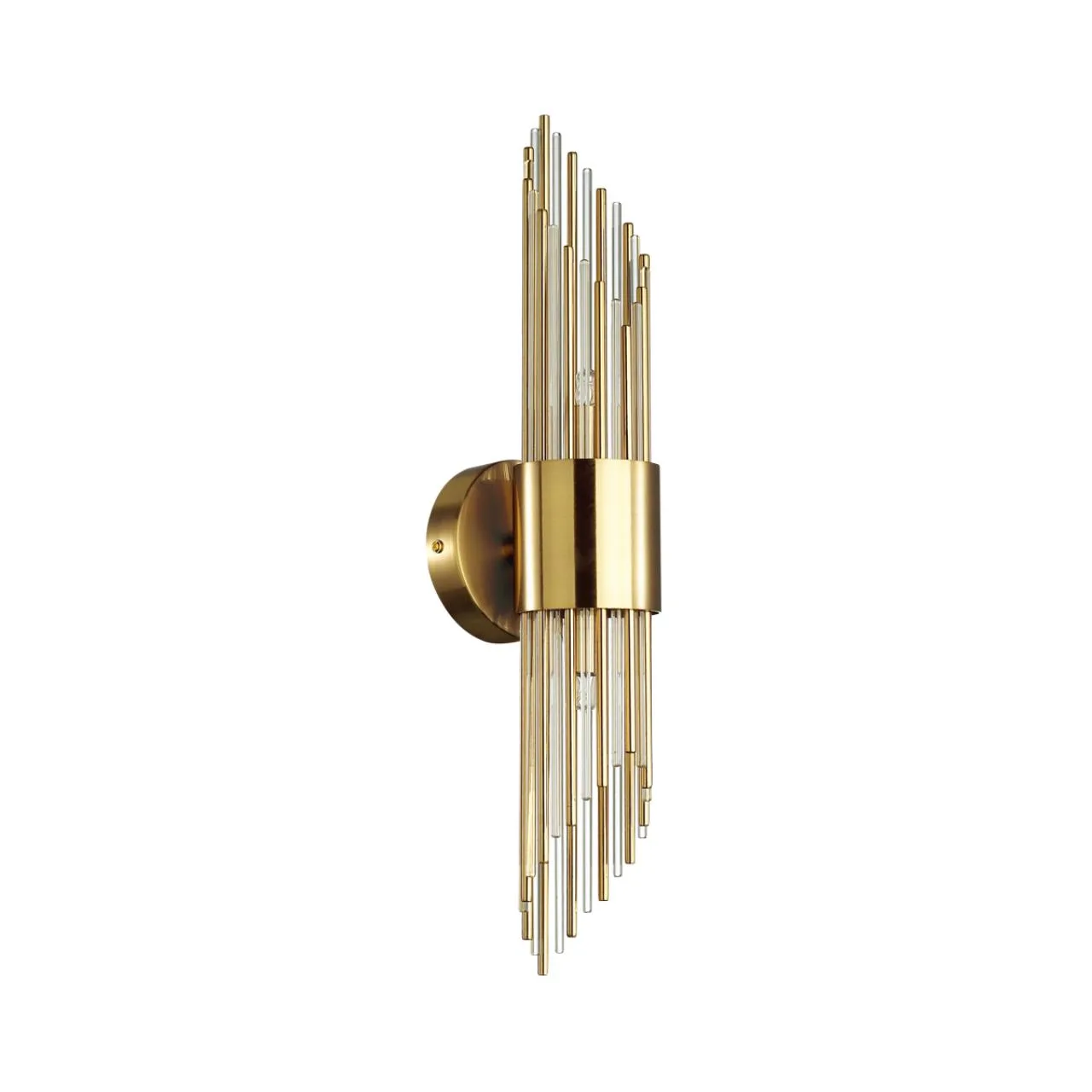 Odeon Light 4847/2W HALL ODL21 420 золото/металл/стекло Бра G9 2*40W FLAMBI — главное фото товара