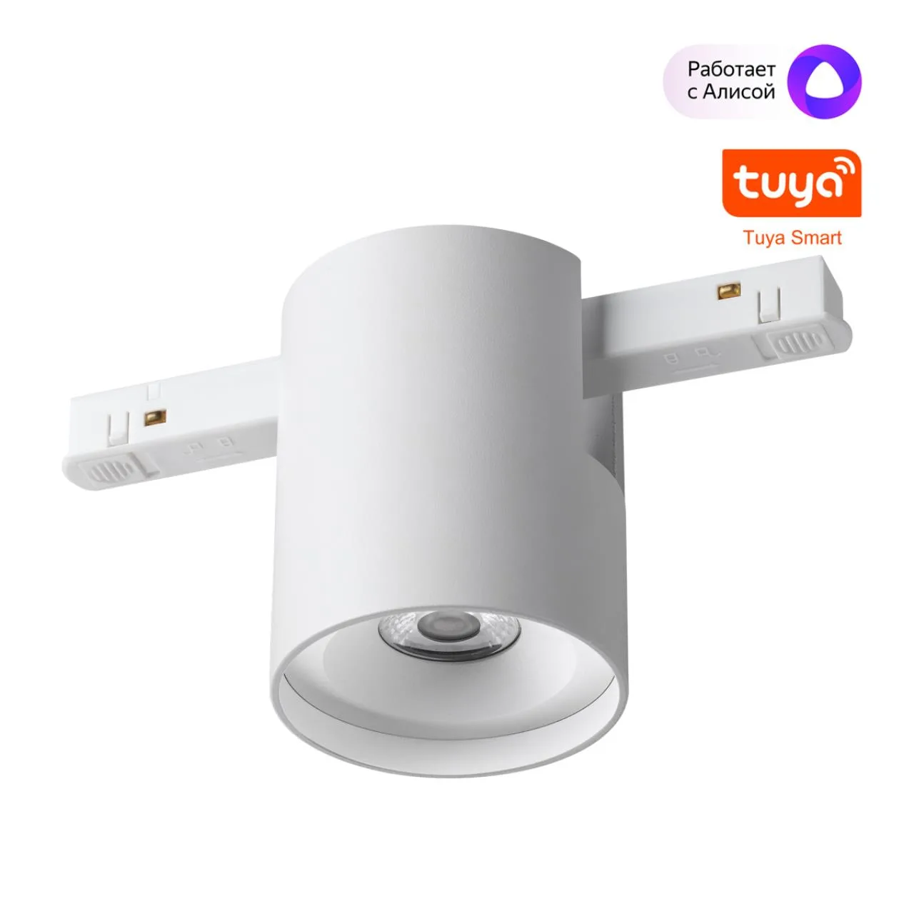 Novotech 359516 SHINO NT24 146 белый Трековый низковольт. св-к диммир. со сменой цв.температуры, пульт ДУ/Tuya Smart Life IP20 LED 10W 48V 3000-6000K FLUM — главное фото товара