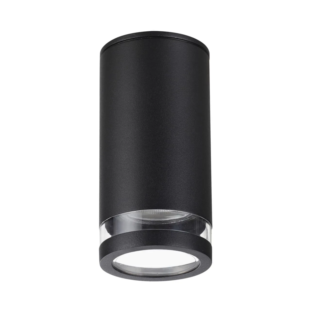 Odeon Light 6605/1C HIGHTECH ODL23 000 черный/металл/пвх стойкий к УФ излучению Потолочный св-к IP65 LED GU10 7W MOTTO — главное фото товара