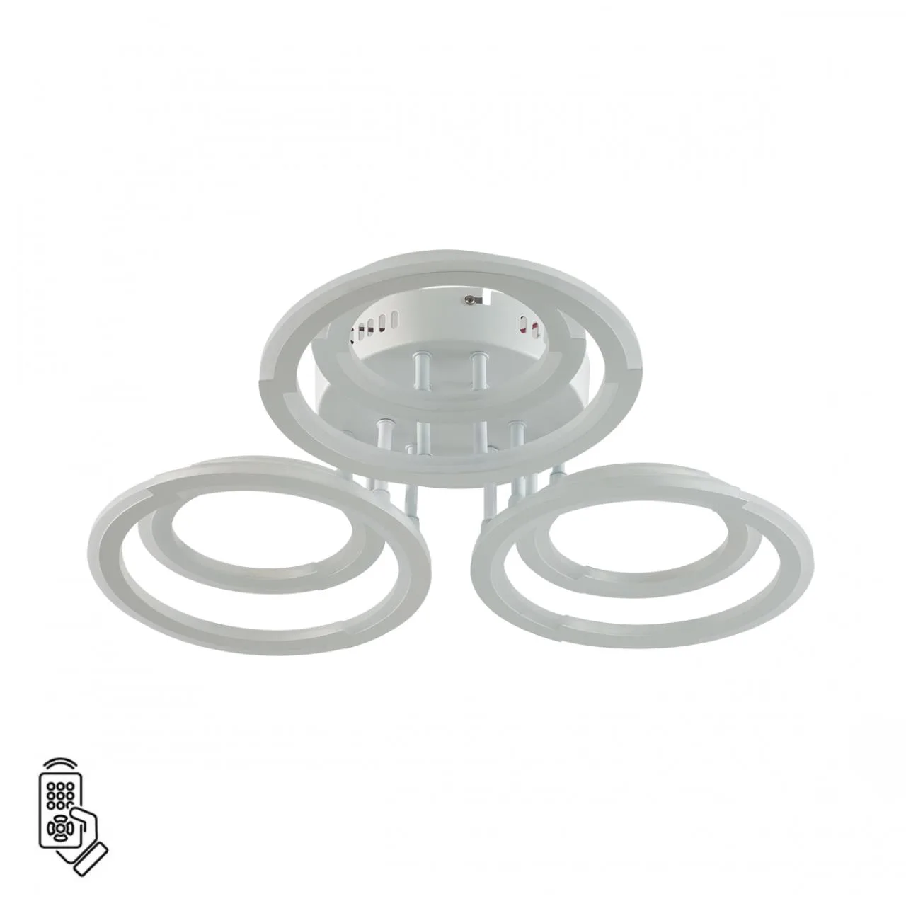 Lumion 8028/80CL LEDIO LN25 000 белый, металл/акрил Потолочный светильник с ПДУ LED 80W 3000-6000К 220V OSAKA — главное фото товара