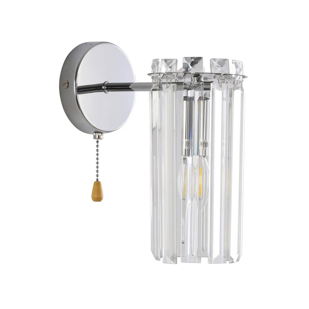 Lumion 8348/1W CLASSI LN26 156 хром/прозрачный, металл/хрусталь Бра E14 1*40W 220V FAVLA — главное фото товара