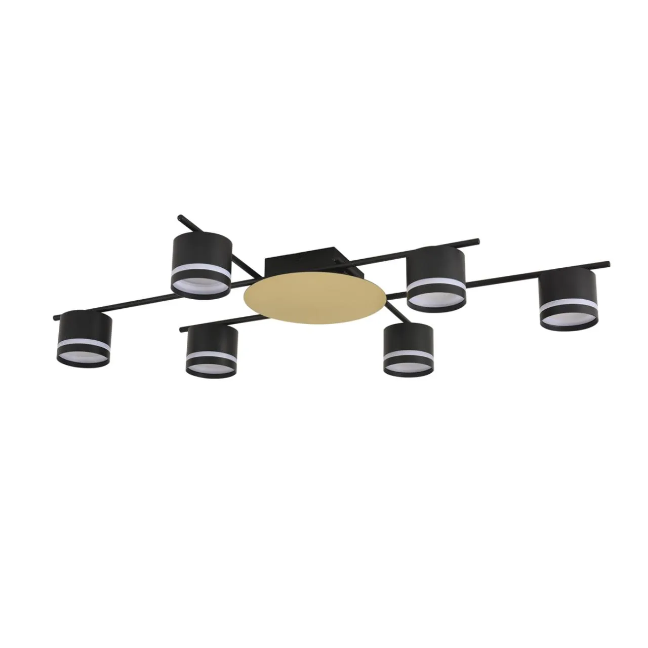 Lumion 8304/6C COMFI LN26 238 золотой/черный, металл/акрил Светильник потолочный GX53 LED 6*7W 220V BENUA — главное фото товара