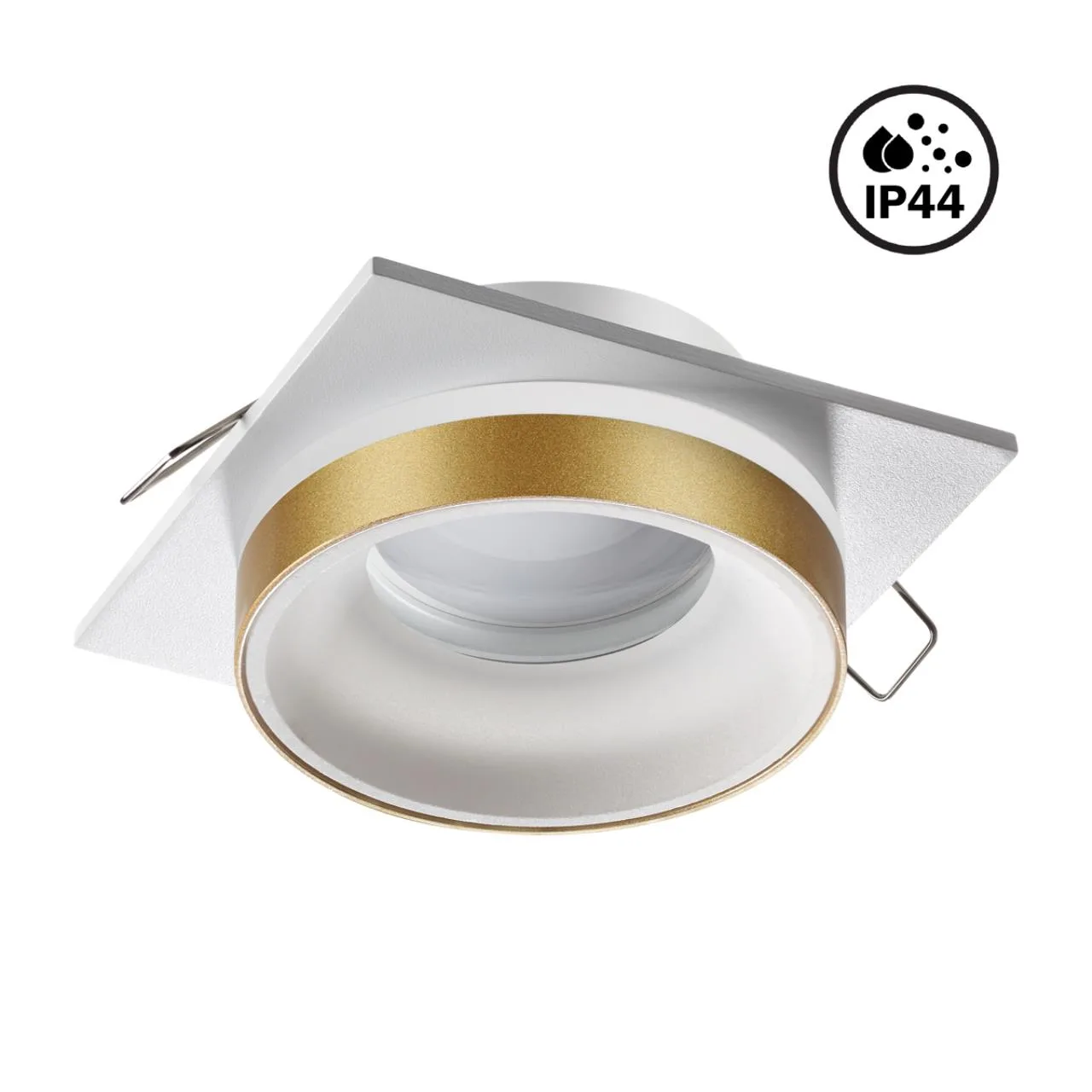 Novotech 370787 SPOT NT21 594 белый/золото Светильник встраиваемый влагозащищенный GU10 9W 220V WATER — главное фото товара