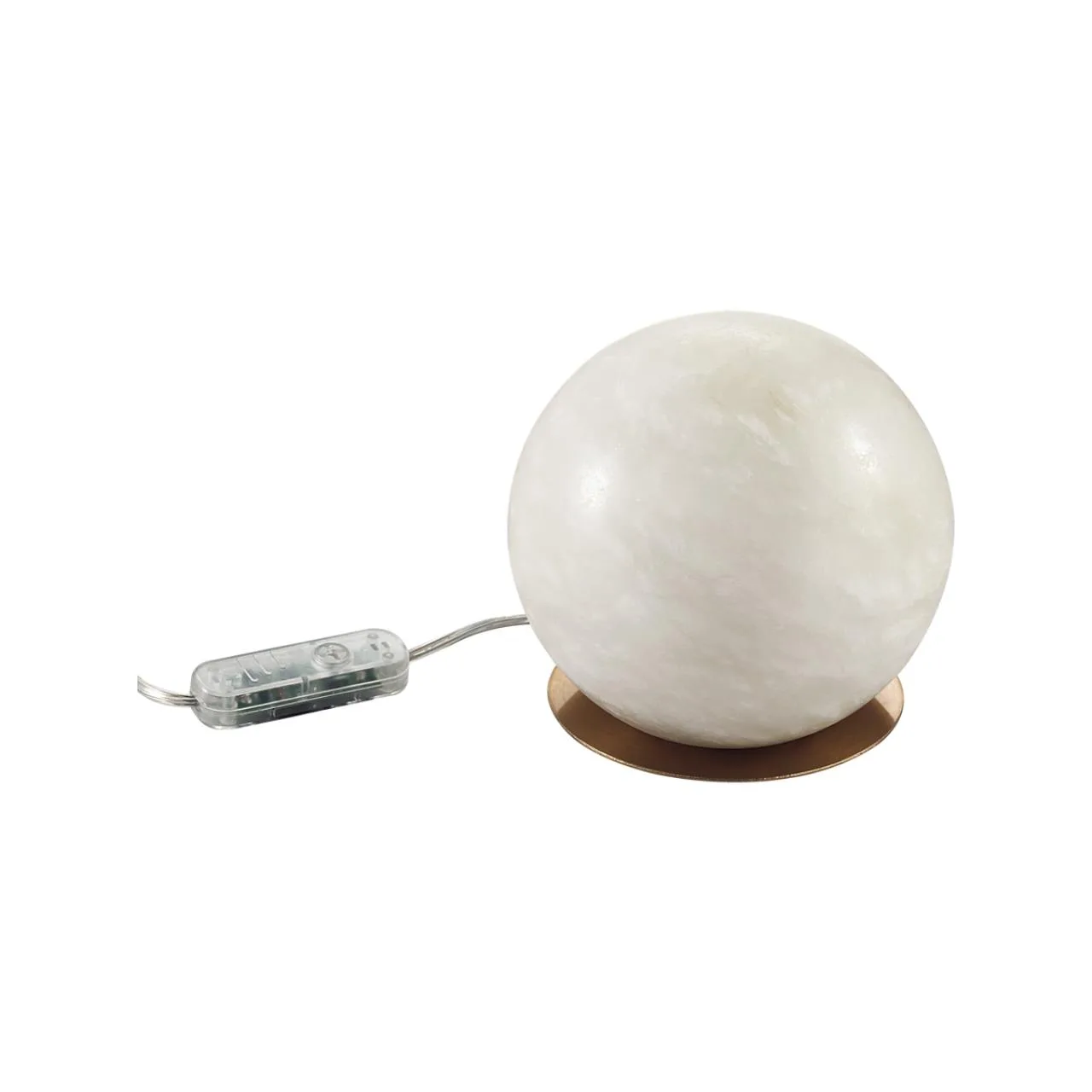 Odeon Light 6685/8TL L-VISION ODL25 195 Настольный светильник бронзовый/металл/алебастр IP20 LED 8W с тумблером 3000/4000/6000K на выкл. 220V MARBELLA — главное фото товара