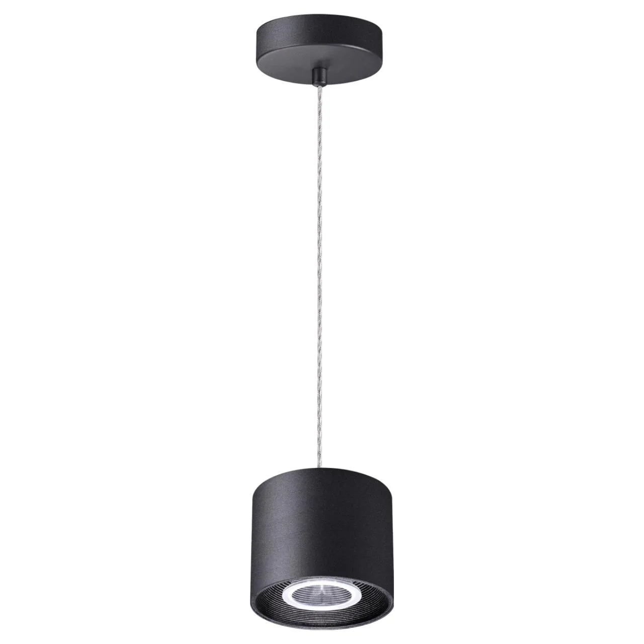 Novotech 358794 OVER NT21 356 черный Светильник накладной светодиодный, длина провода 2м IP20 LED 15W 4000K 1600Лм 110-265V BIND — главное фото товара