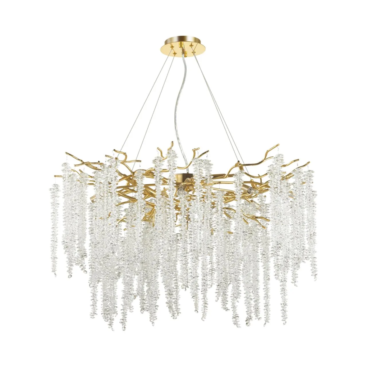 Odeon Light 5005/14 HALL ODL23 617 золотой/прозрачный металл/хрусталь Люстра G9 14*40W BANCHE — главное фото товара