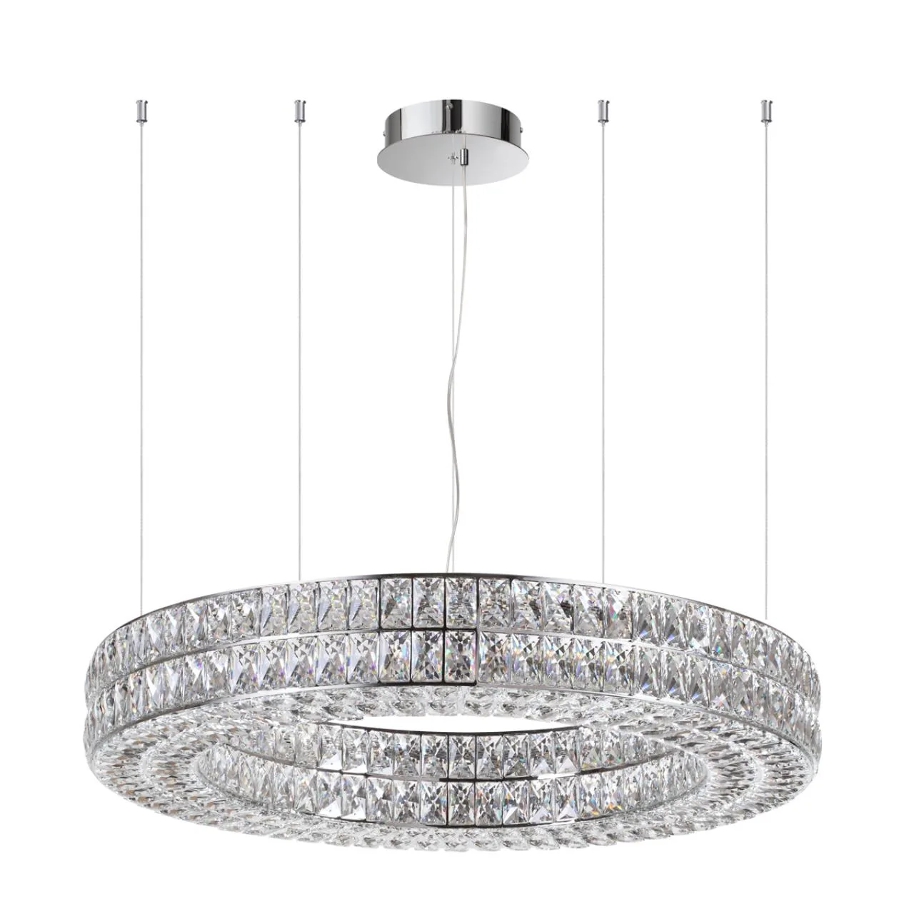 Odeon Light 4927/98L L-VISION ODL24 583 хром/металл/хрусталь Люстра LED 98W 4000K 5850Лм PANTA — главное фото товара