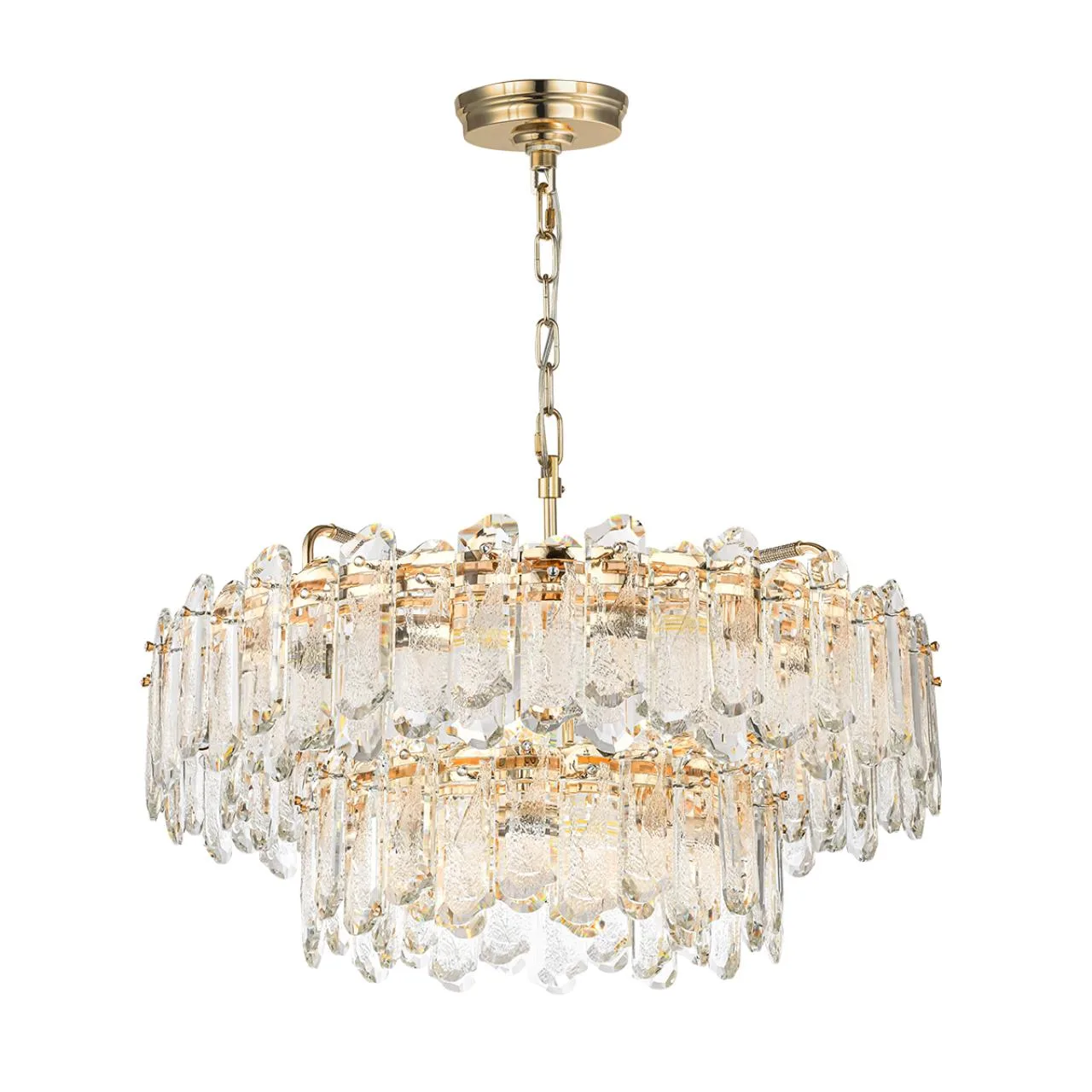 Odeon Light 5069/22 HALL (В 2-х КОРОБКАХ) ODL24 603 золото/прозрачный/металл/хрусталь Люстра E14 22*40W BULLON — главное фото товара