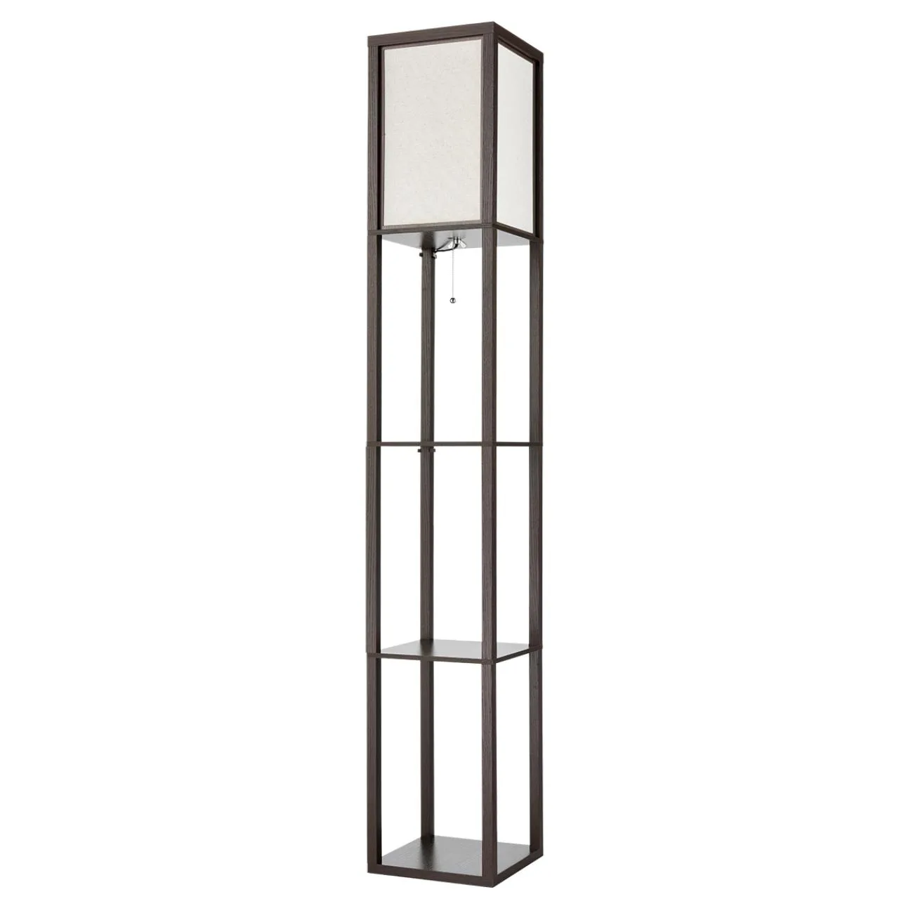 Lumion 8090/1F COMFI LN26 460 кофейный/белый, дерево/текстиль Торшер Е27 1*60W 220V PRACTIC — главное фото товара