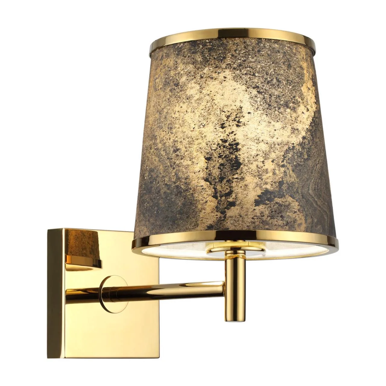 Odeon Light 5064/1W MODERN ODL24 203 античн.бронза/серо-беж./металл/натур.камен."шпон" Бра E27 LED 1*5W BERGI — главное фото товара