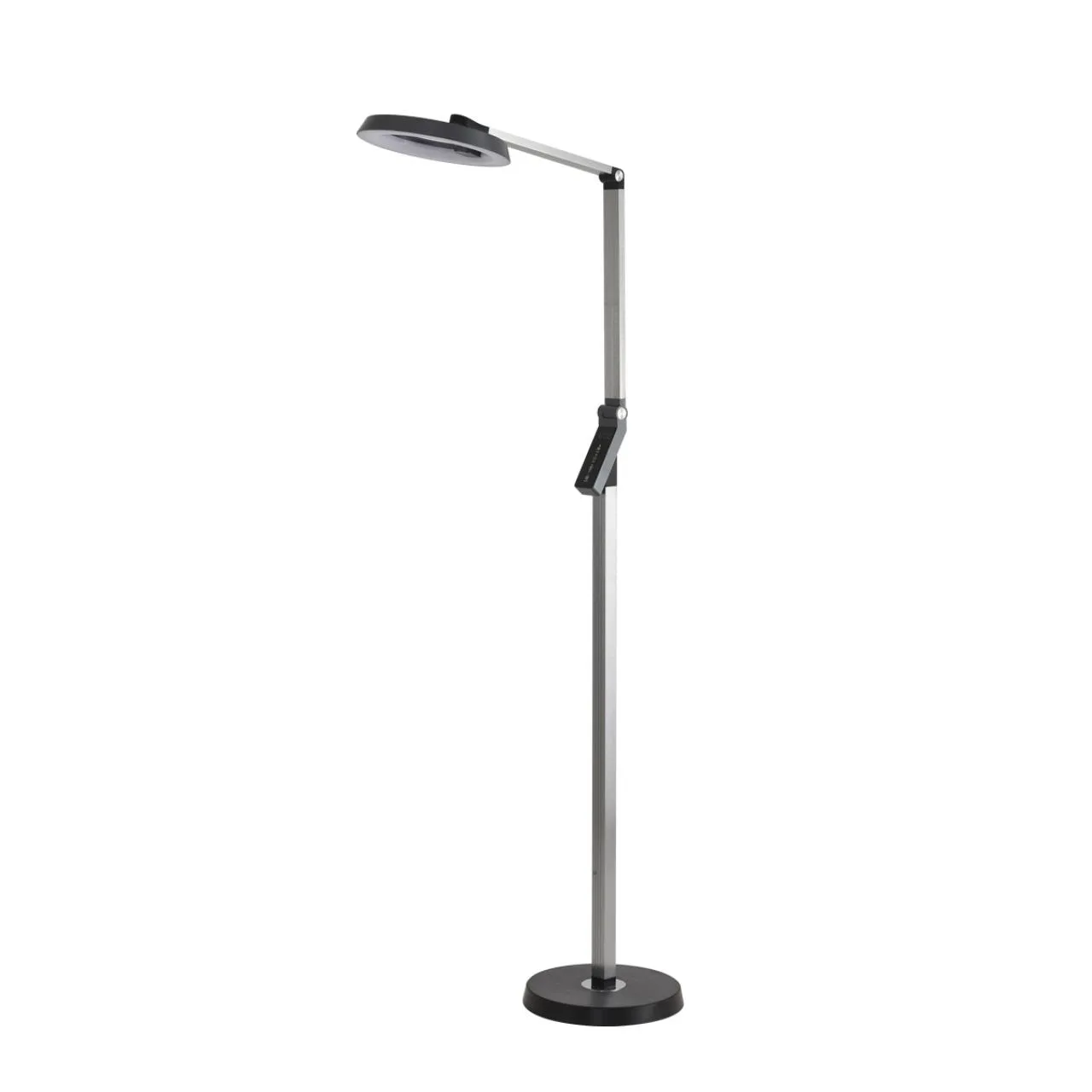 Lumion 8332/15FL LEDIO LN26 458 темно-серый, металл/пластик Торшер LED 15W 3000/4000/6000K ССТ/диммер/LCD 220-240V GENRI — главное фото товара