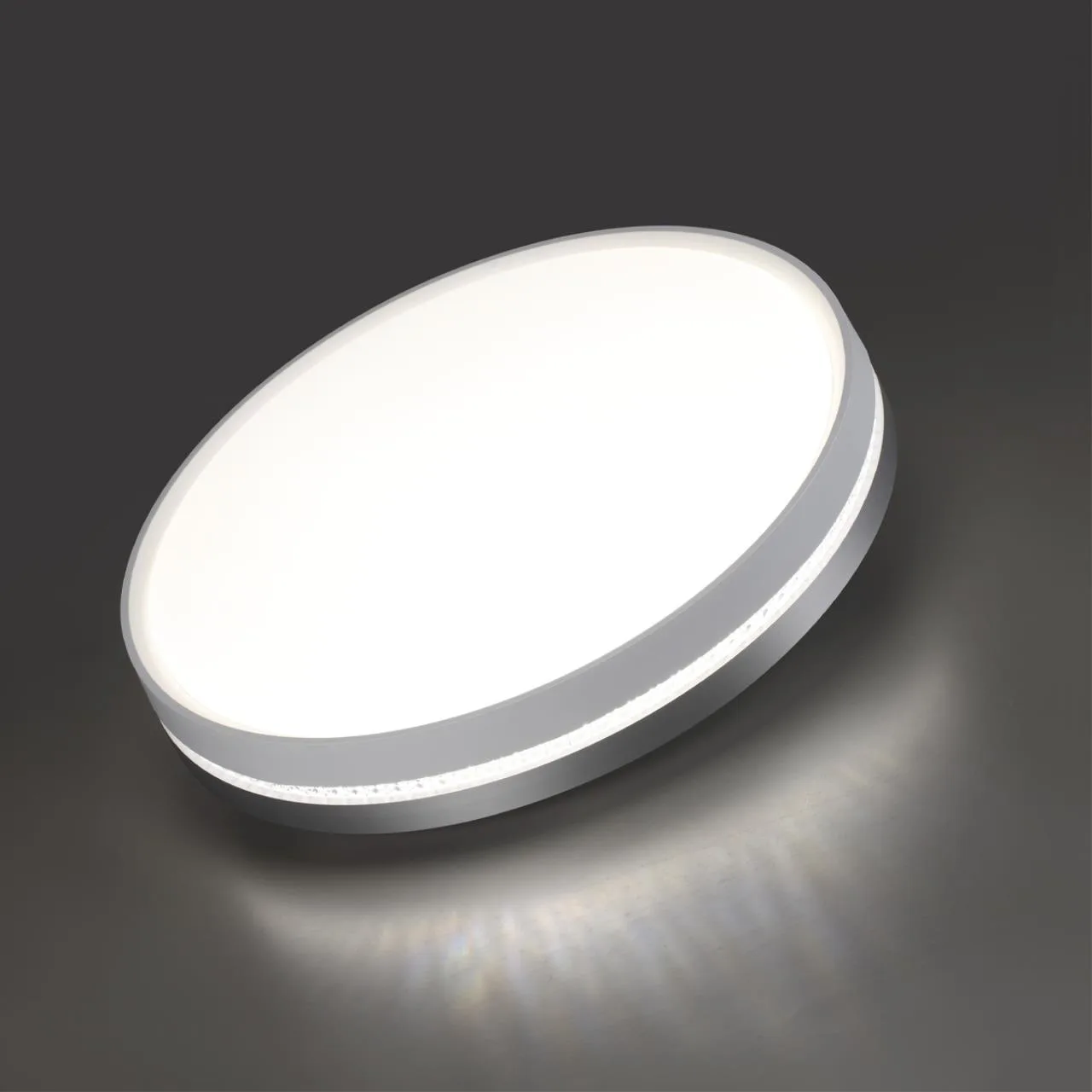СОНЕКС 7670/DLN COLOR SN 152 Светильник пластик/белый/серый LED 48Вт 3000/4000/6000К D415 IP43 CCT NOHAVA GREY — главное фото товара