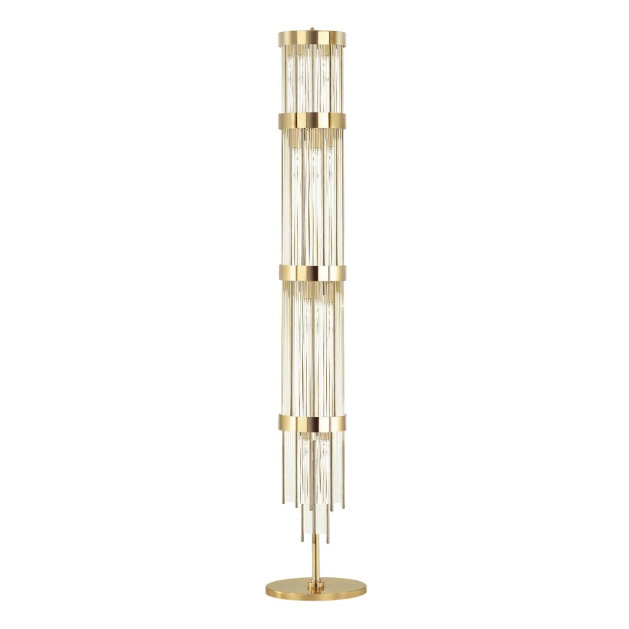 Odeon Light 4788/12F HALL ODL21 642 золото/металл/стекло Торшер E14 12*40W YORK — главное фото товара